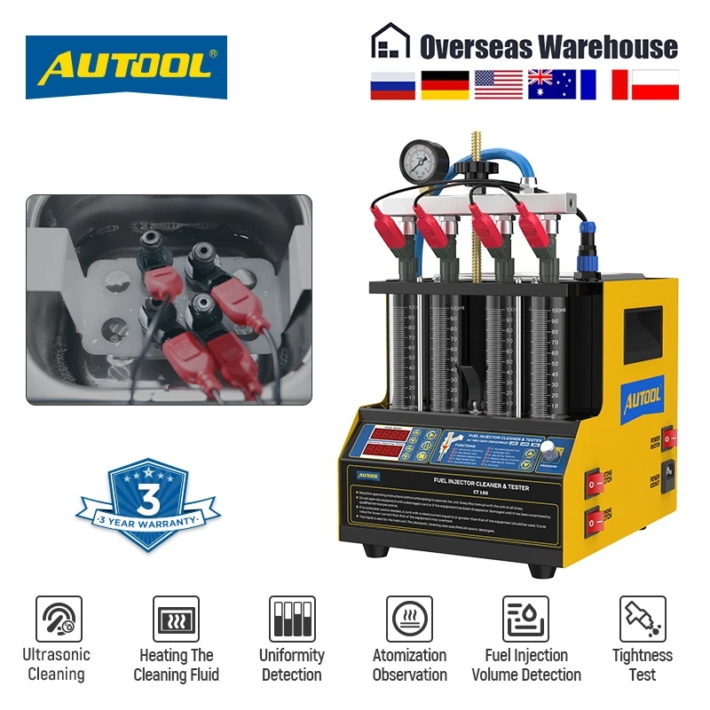 Fuel Injector Tester - ﻿ جهاز AUTOOL CT160 لاختبار وتنظيف