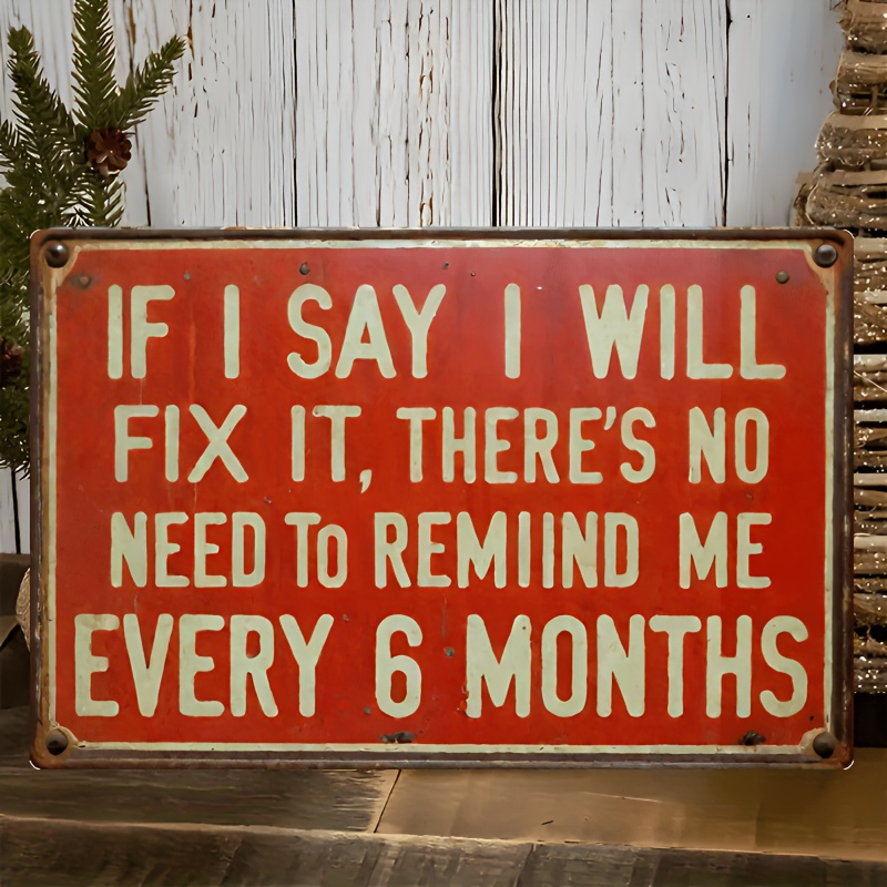 Auto Repair Shop Signs - لافتة ألمنيوم مضحكة لورشة الميكانيكي، ديكور