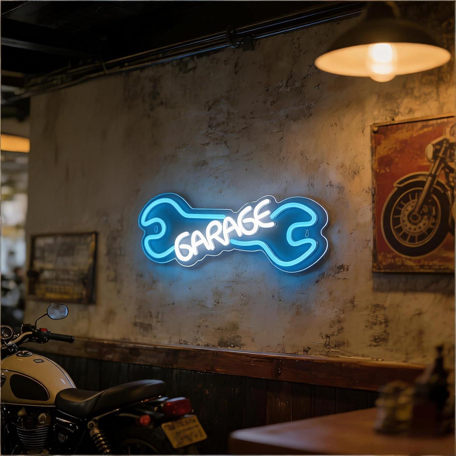 لافتة نيون للجراج تعمل بالـ US - مراجعة Auto Repair Shop Signs وسعره