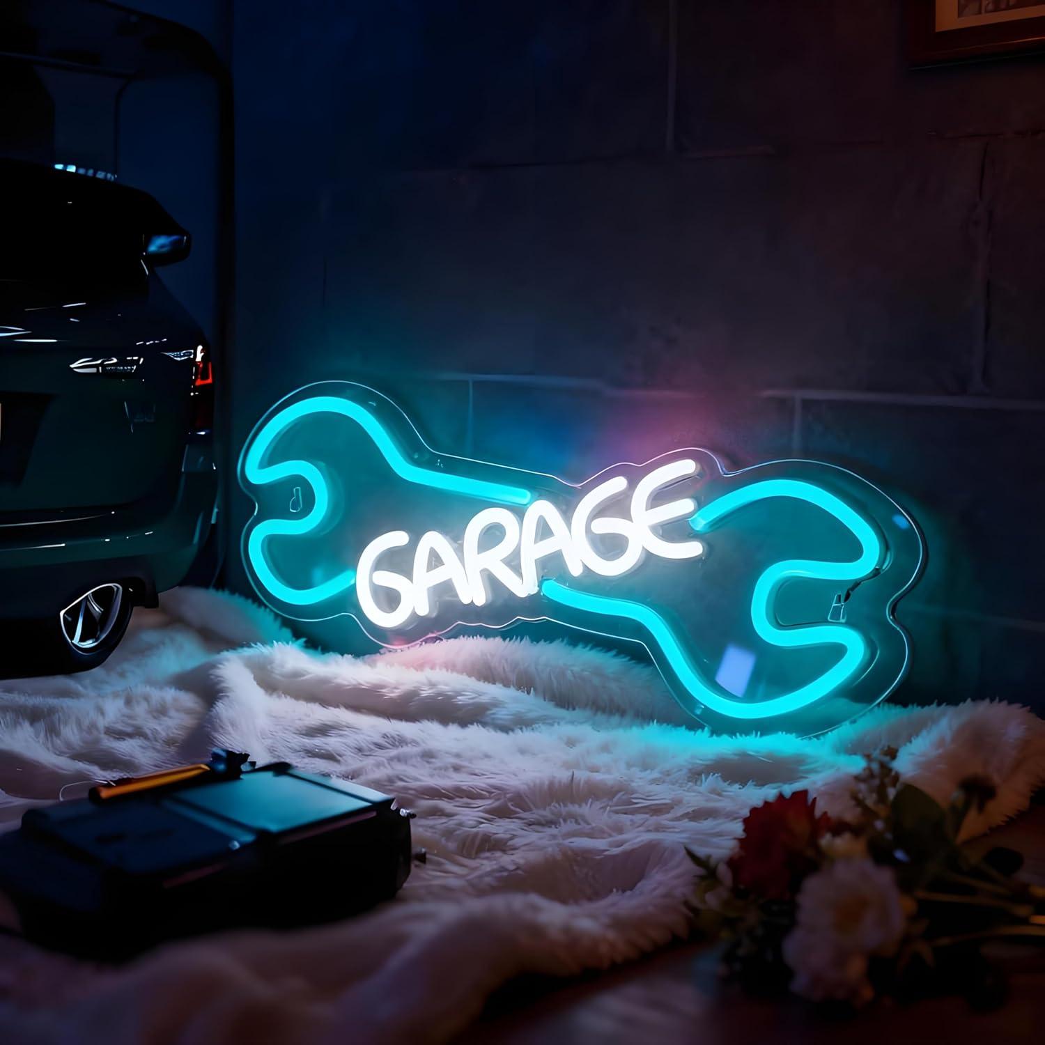 لافتة نيون للجراج تعمل بالـ US - مراجعة Auto Repair Shop Signs وسعره