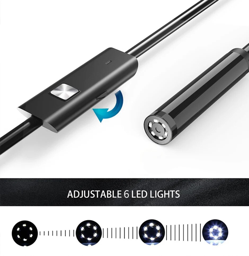كاميرا منظار داخلي نوع C بقطر  - مراجعة Endoscope Inspection Camera وسعره