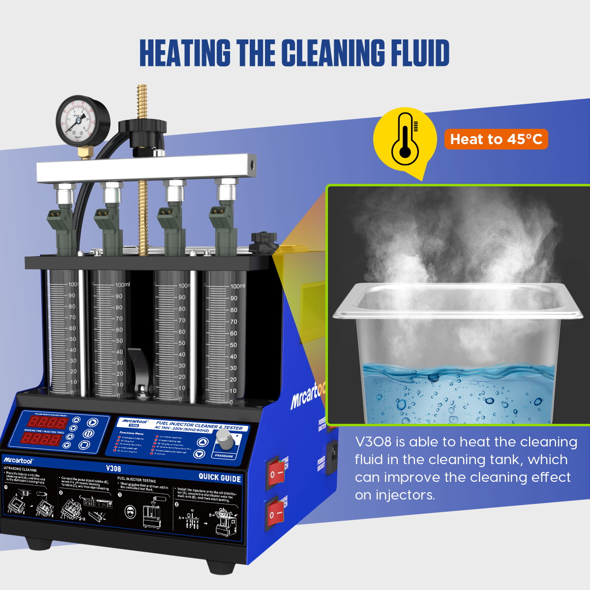 جهاز تنظيف حاقن الوقود MR CART - مراجعة Fuel Injector Tester وسعره