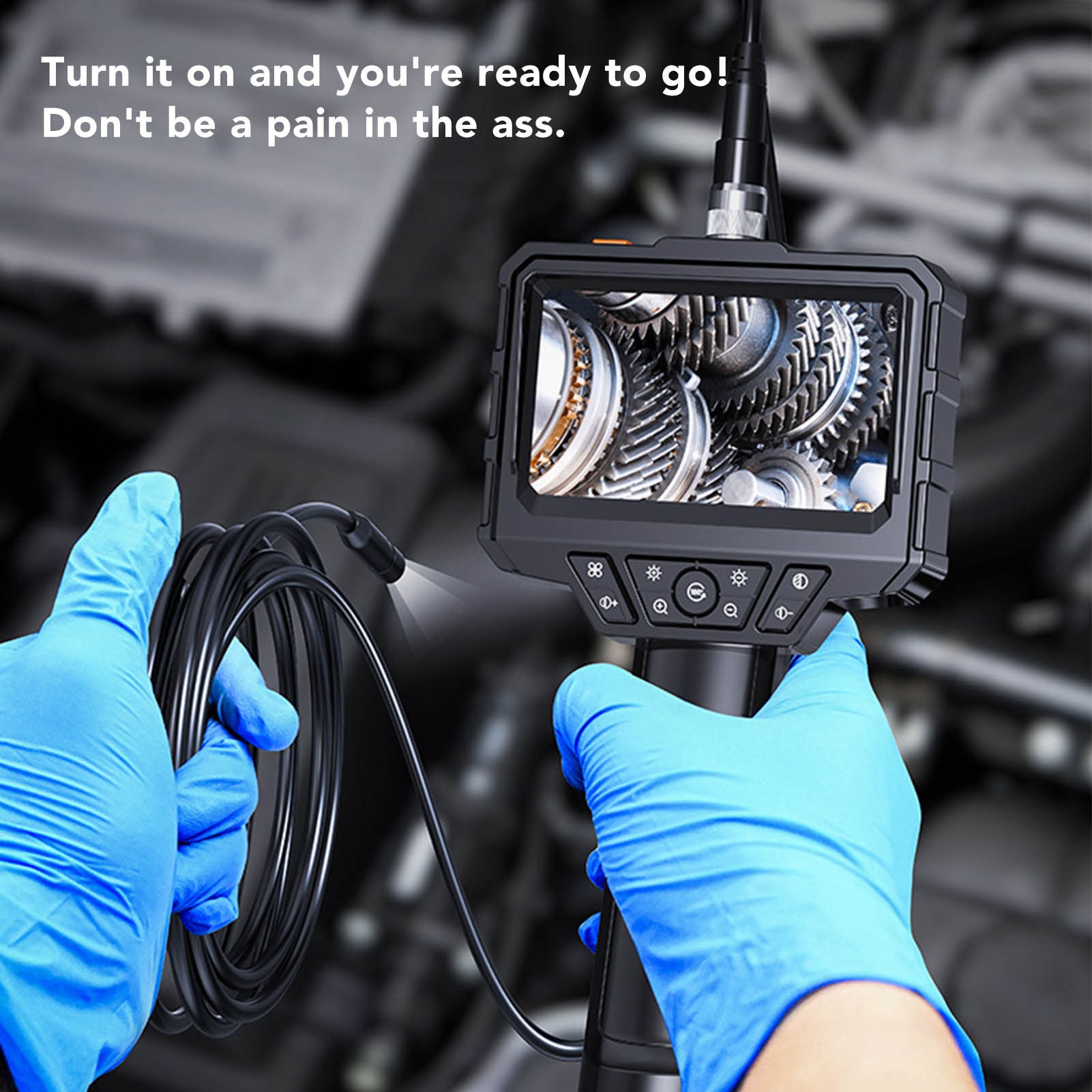 كاميرا فحص إندوسكوبية بشاشة 4. - مراجعة Endoscope Inspection Camera وسعره
