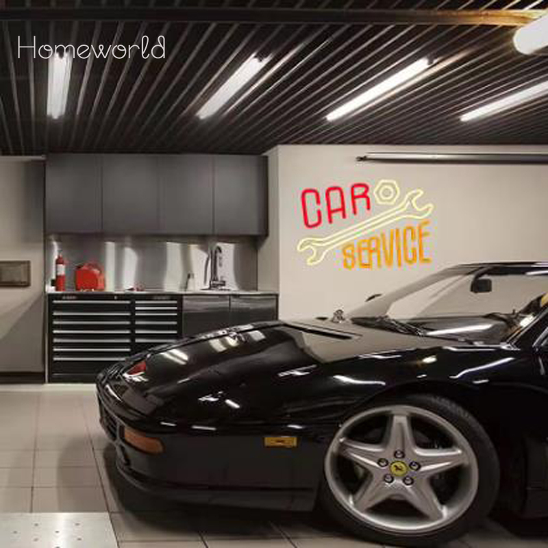 خدمة السيارات النيون الدافئة ا - مراجعة Auto Repair Shop Signs وسعره