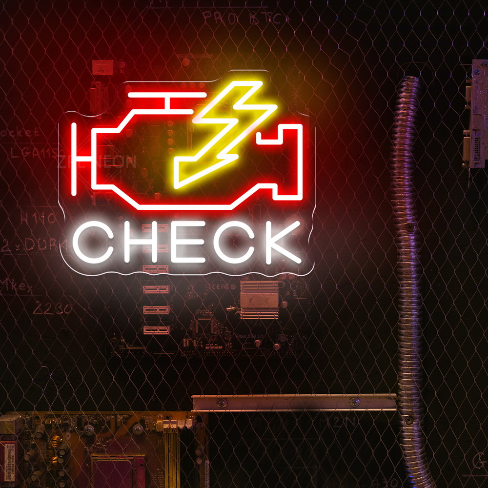 تحقق من المحرك النيون تسجيل أض - مراجعة Auto Repair Shop Signs وسعره