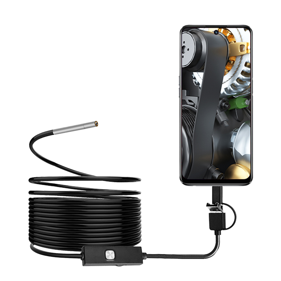 Dearsee 3 in 1 Android USB الم - مراجعة Endoscope Inspection Camera وسعره