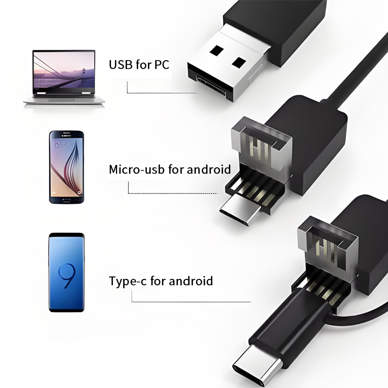 Dearsee 3 in 1 Android USB الم - مراجعة Endoscope Inspection Camera وسعره