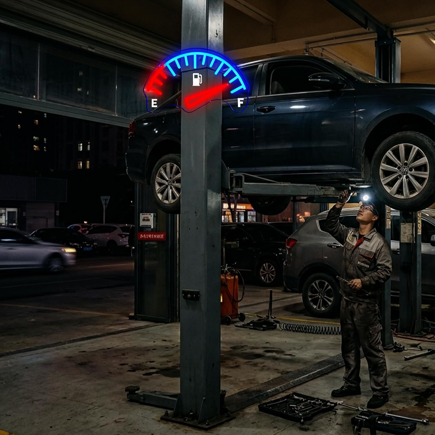 مقياس وقود السيارة، لوحة إضاءة - مراجعة Auto Repair Shop Signs وسعره