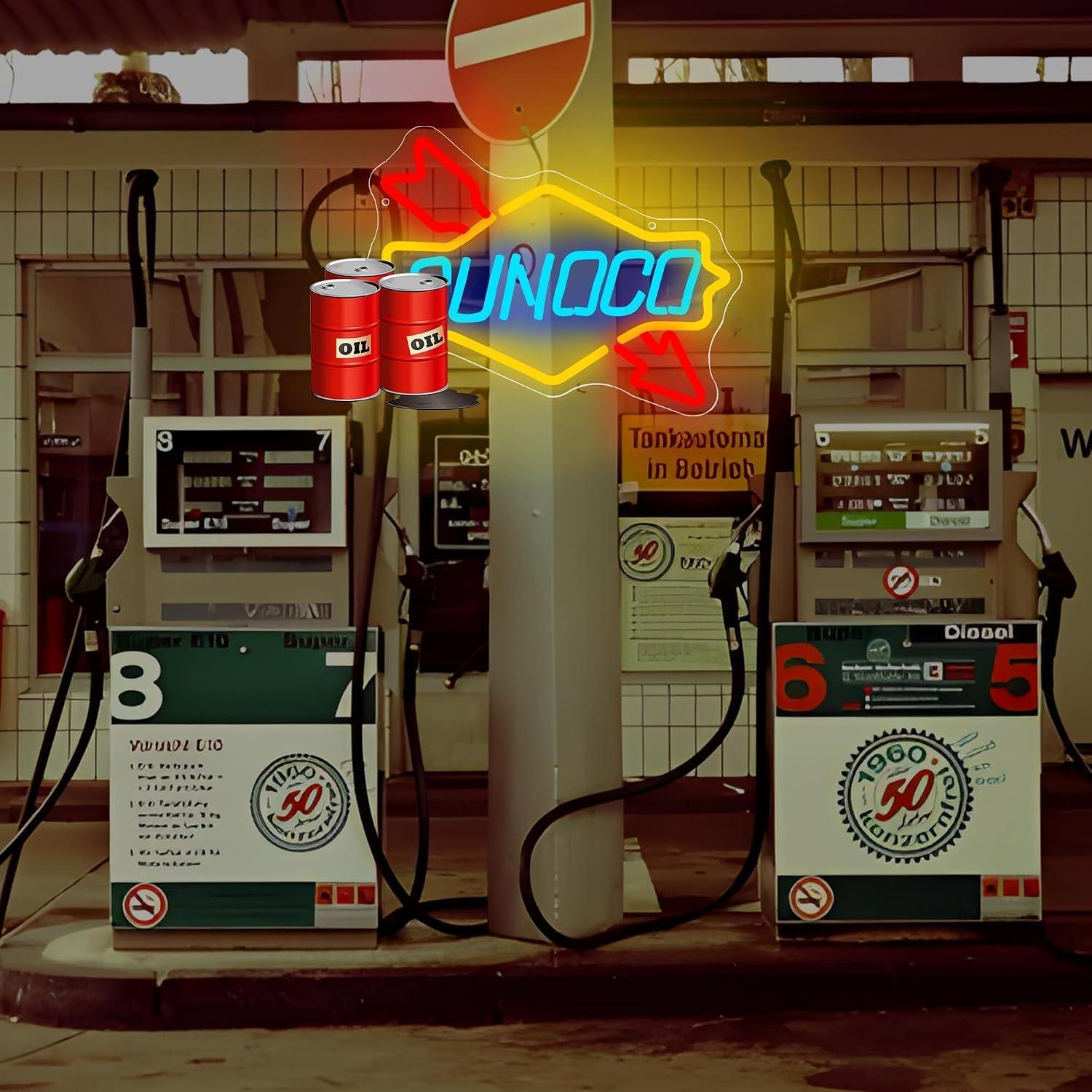 لافتة نيون لمحطة الوقود مع إضا - مراجعة Auto Repair Shop Signs وسعره