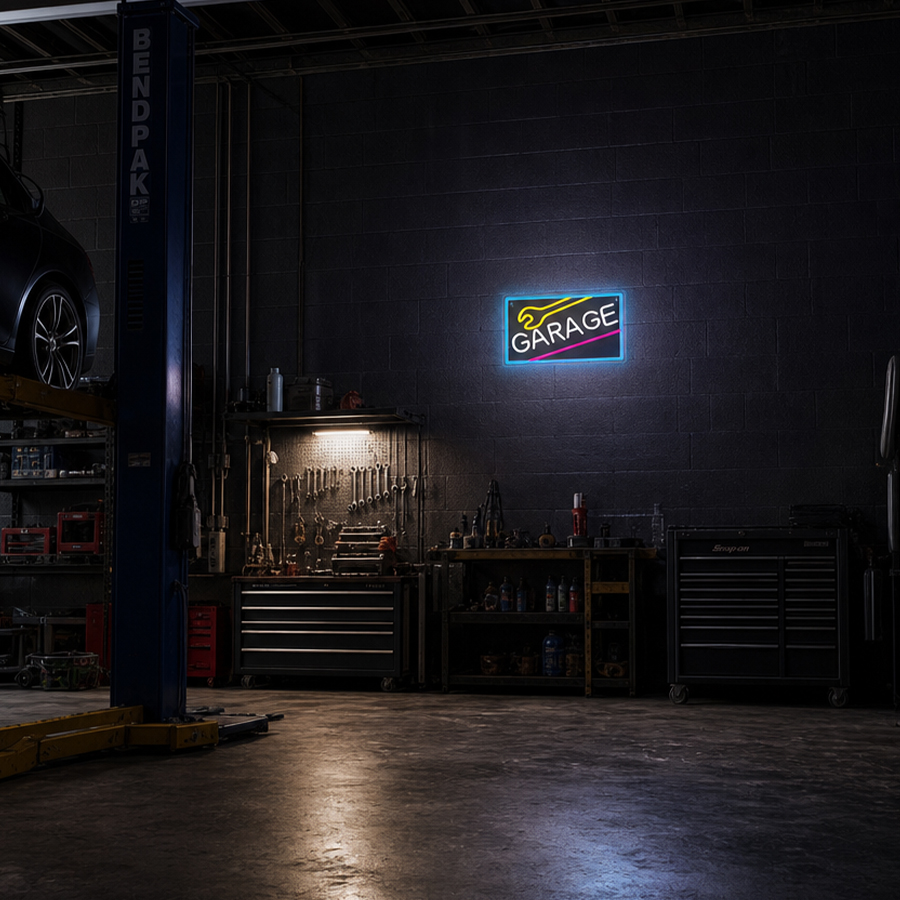 لافتة نيون للجراج لتزيين الجدر - مراجعة Auto Repair Shop Signs وسعره