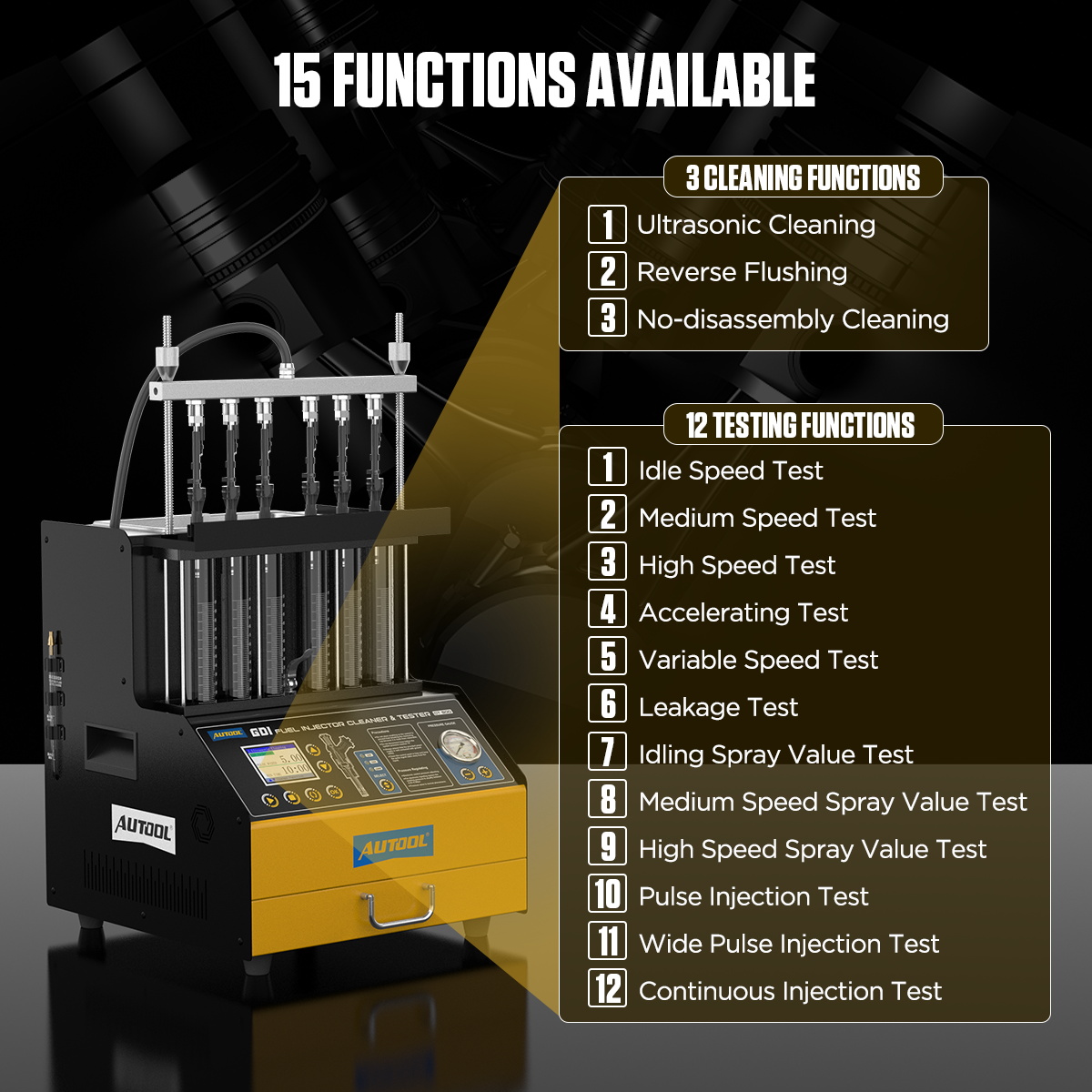 GDI EFI FEI 6-Cylinder 110 فول - مراجعة Fuel Injector Tester وسعره