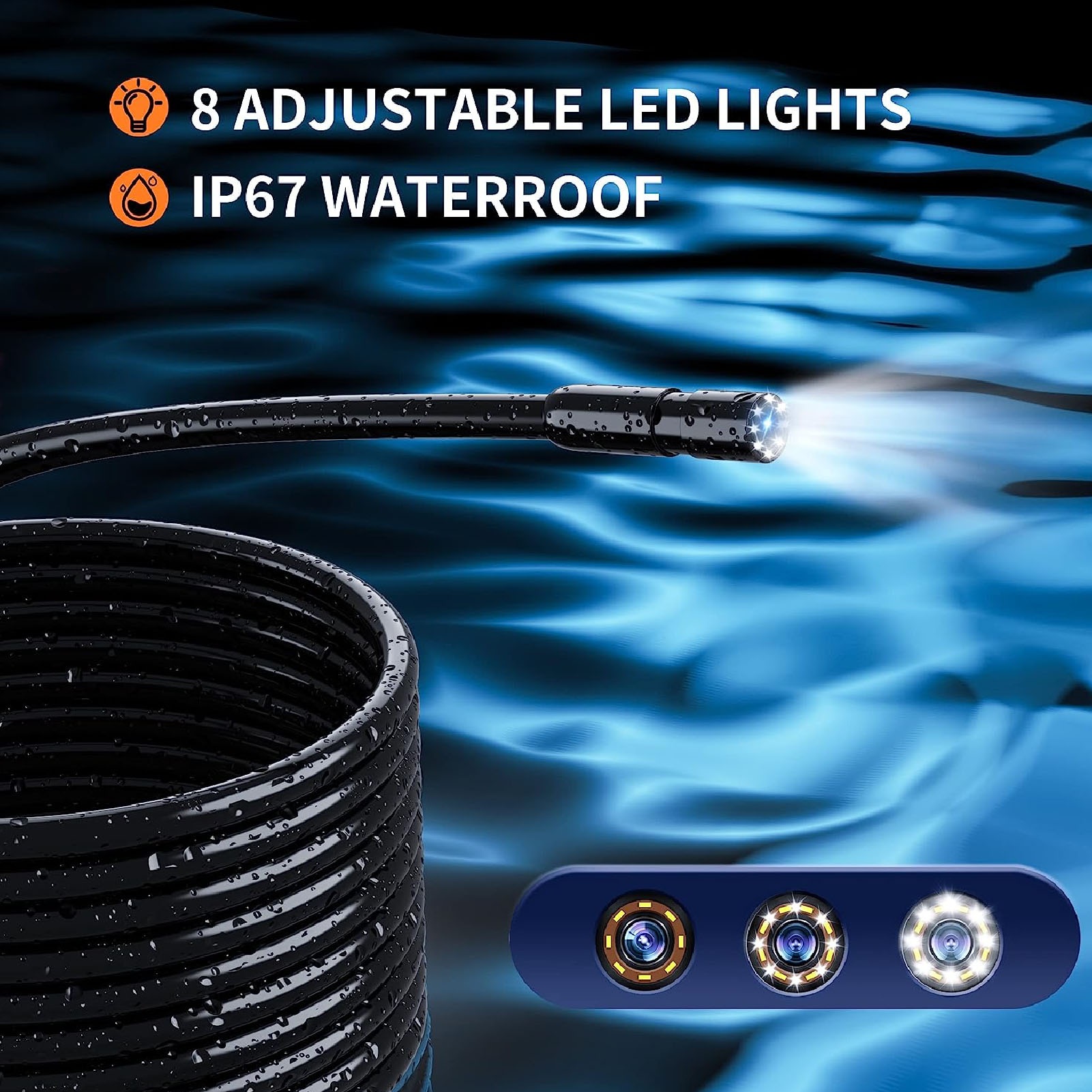 كاميرا فحص صناعية 1080P HD مع  - مراجعة Endoscope Inspection Camera وسعره