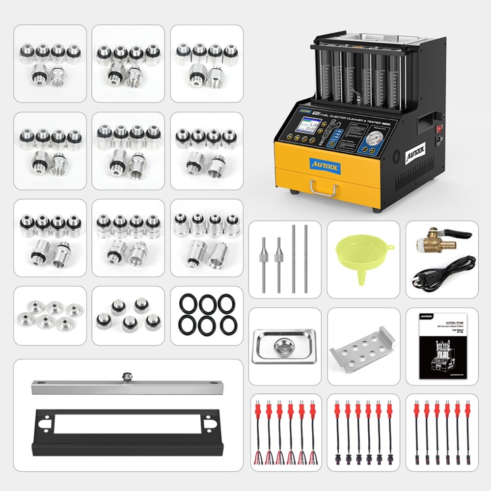 جهاز AUTOOL CT500 لتنظيف واختب - مراجعة Fuel Injector Tester وسعره