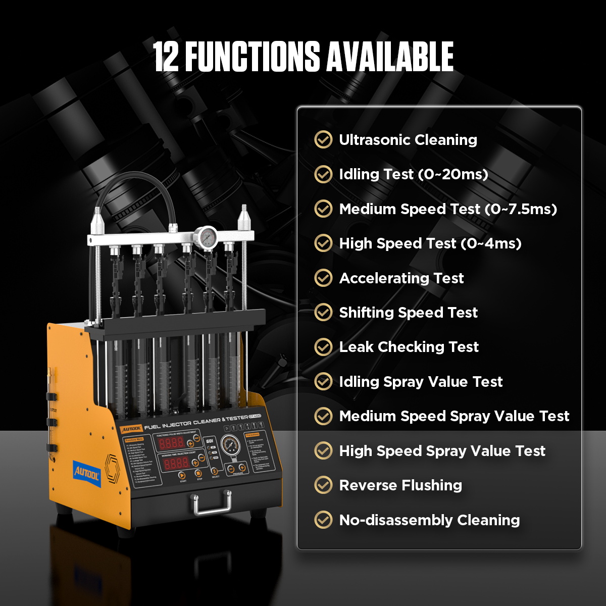 جهاز AUTOOL CT400 لتنظيف واختب - مراجعة Fuel Injector Tester وسعره